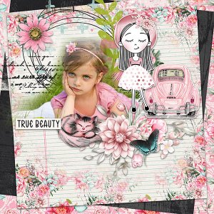 Girly Pink Car  by cutie Pie Scraps