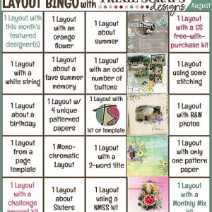August Bingo Board