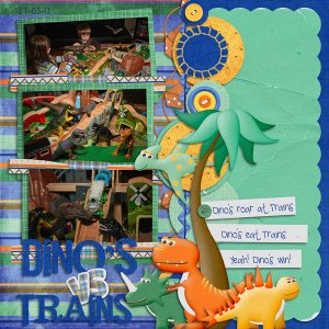 Dino's VS Trains