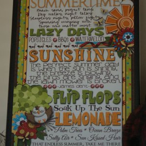 summer plaque
