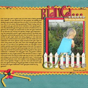Bianca.. Bianca..How Does your Garden Grow?