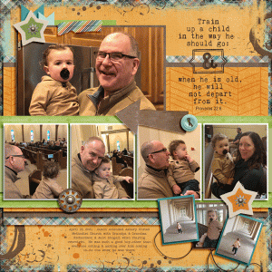 Grandpa taking Jaxon to church 4.18.21