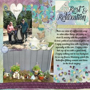 8/2021 My Favorite Things - Relaxing