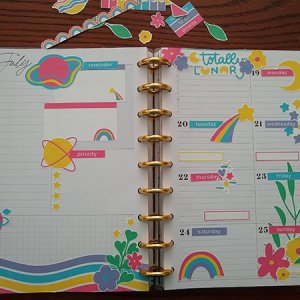 Lunar Rainbow Planner Layout