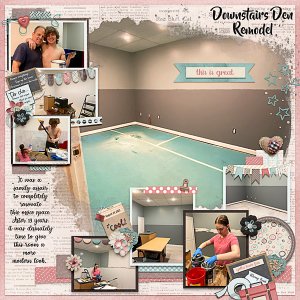 Downstairs Den Remodel