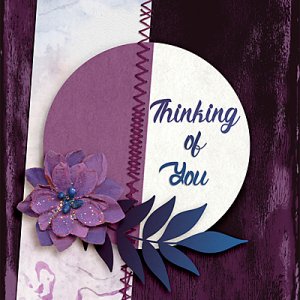 Thinking of You card using Sunset Love