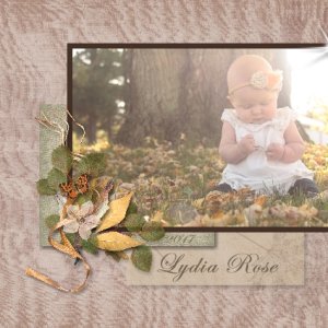 Lydia - fall leaves