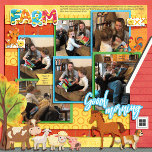 Jaxon + his farm animals book 4.17.21