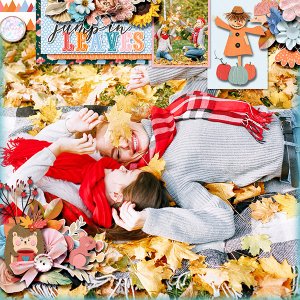 Jump in leaves