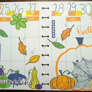 Halloween Planner Layout