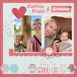 Calvin, Rosie + Grammy: October Created with Rewards Challenge