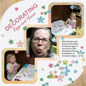 Decorating Eggs and Faces