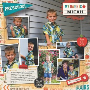First Day of Preschool