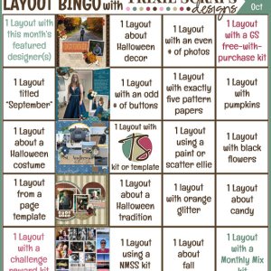 October 2021 Layout Bingo Challenge