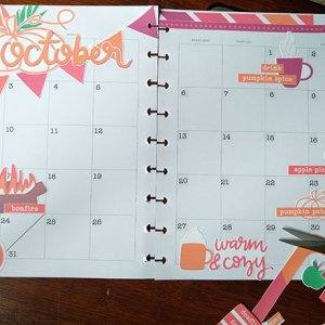 Warm + Cozy Planner Monthly Layout