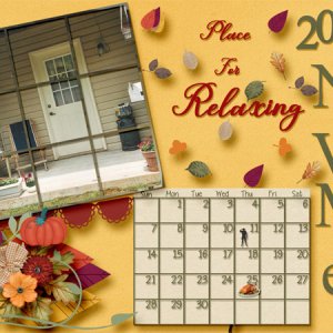 Desktop November Calendar