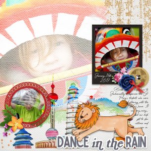 Lion Dance in the Rain