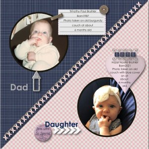 Dad and daughter same age