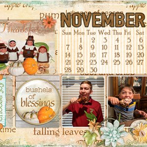 Bushels of Blessings- my November desktop