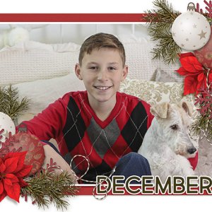 Calendar Topper December
