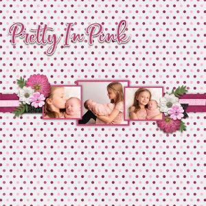 Paint Chips Royal Pink with White Space Template 52-3