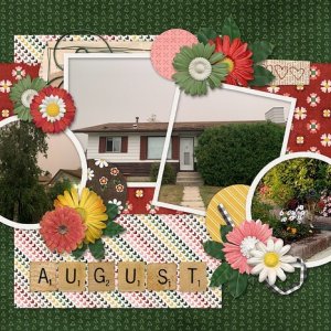 August Calendar Topper