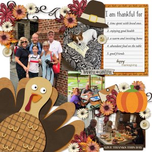 I am thankful for . . .