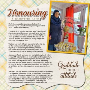 202111 Honouring a beautiful life