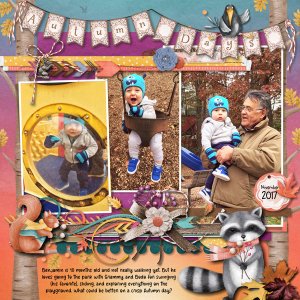 2017 11 Autumn in the Park with Benj