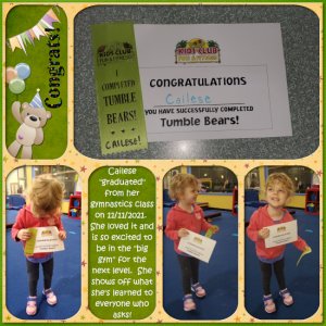 Cai's Tumble Bears Graduation