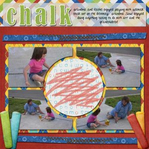 Chalk with Grandma