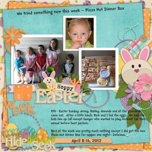Week 15 -April 8 to 14, 2012