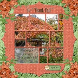Be "Thank Fall"