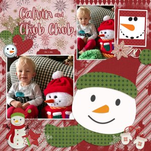 Calvin and Chub Chub: December Font Challenge