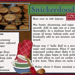Snickerdoodles Recipe card
