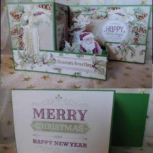 Vintage Christmas Z-fold Card