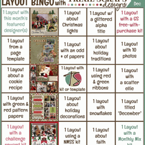 Layout Bingo Challenge - 12/21