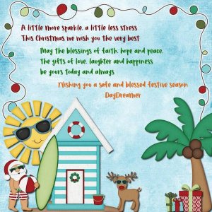 2021 Christmas Greeting to all my friends in GingerScraps + Digiland
