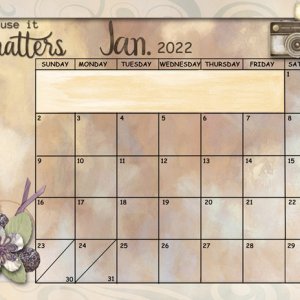January 2022 Sum-Up Calendar