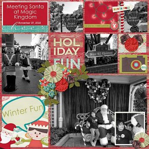 Winter Fun Meeting Santa at Magic Kingdom