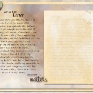 Write the letter
