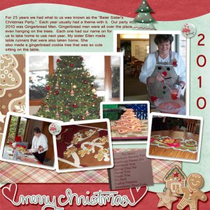 Sister's Gingerbread party