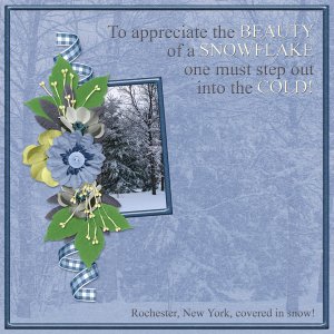 To appreciate the beauty of a snowflake ...