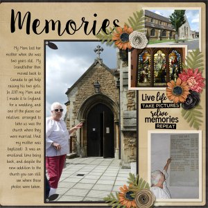 Wedding Memories Rt Page