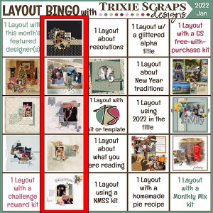 Layout Bingo - January 2022
