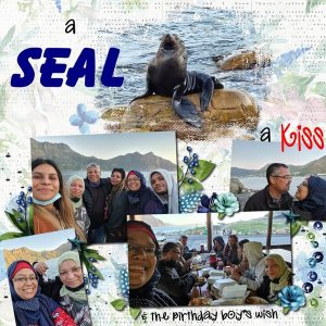 A seal, a kiss + the birthday boy