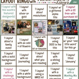 Layout Bingo Challenge - 1/22