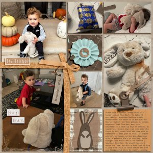 Jaxon + his best friend 'Bun-Bun' 11.30.2021