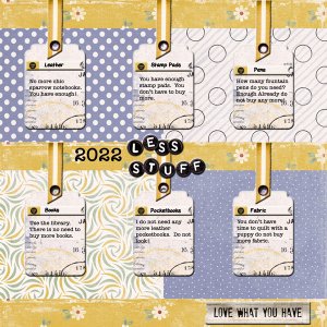 2022-02-01 Less Stuff