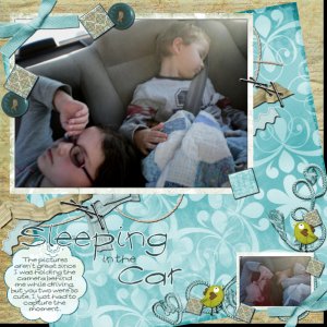 sleeping in the car